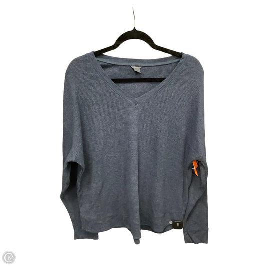 Top Long Sleeve By Eddie Bauer In Navy, Size: L