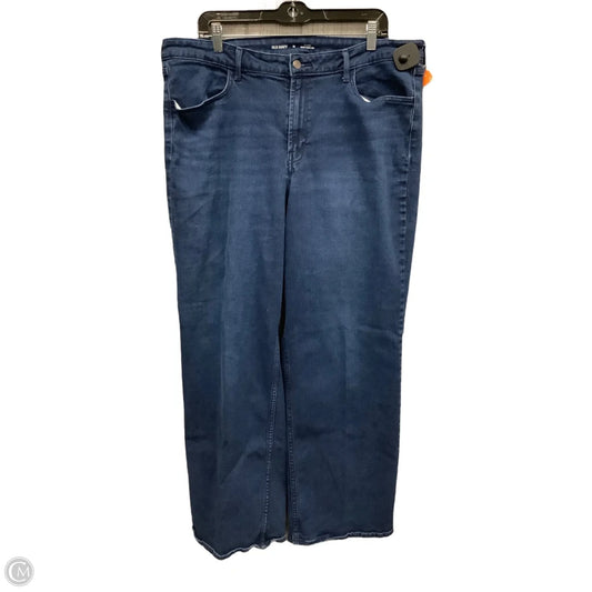 Jeans Wide Leg By Old Navy In Blue Denim, Size: 18