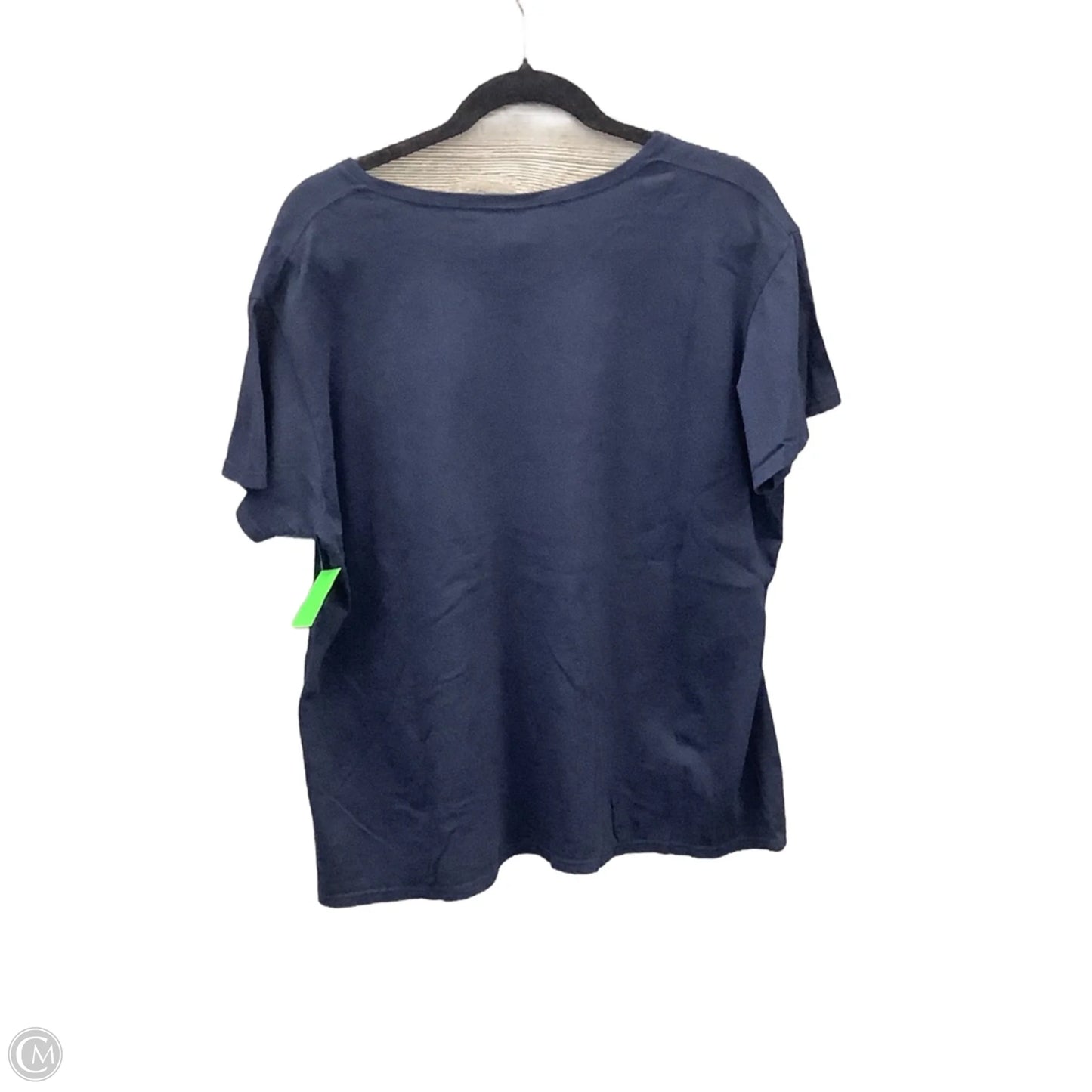 Top Short Sleeve By Gildan In Navy, Size: 2x