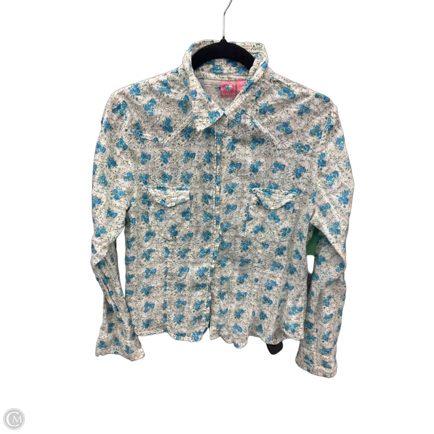 Top Long Sleeve By Clothes Mentor In Floral Print, Size: L