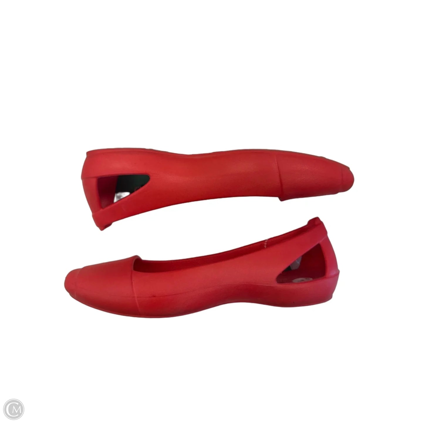 Shoes Flats By Crocs In Red, Size: 7