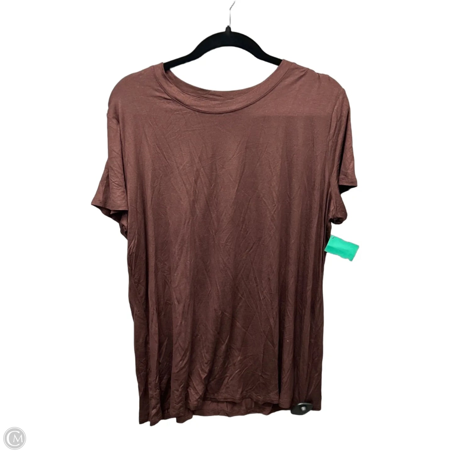 Top Short Sleeve By Maurices In Brown, Size: Xl