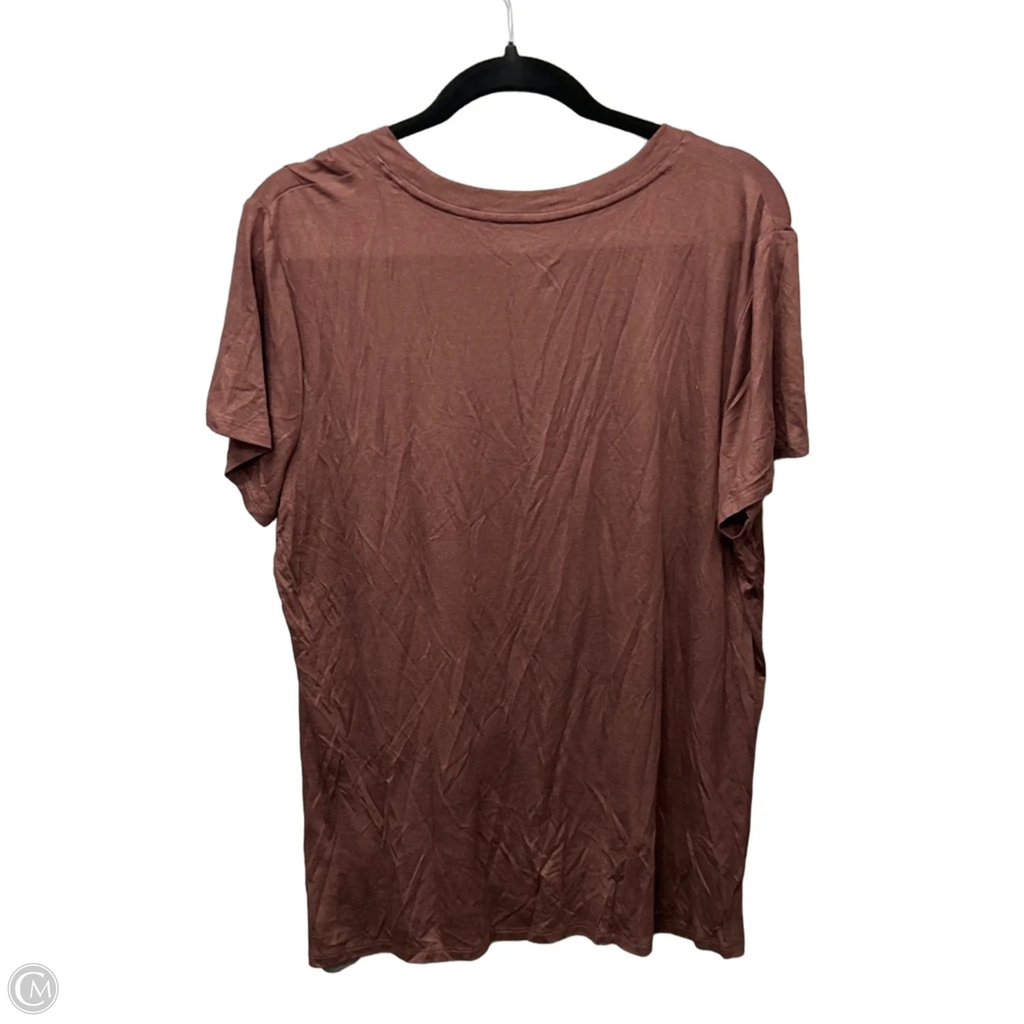 Top Short Sleeve By Maurices In Brown, Size: Xl