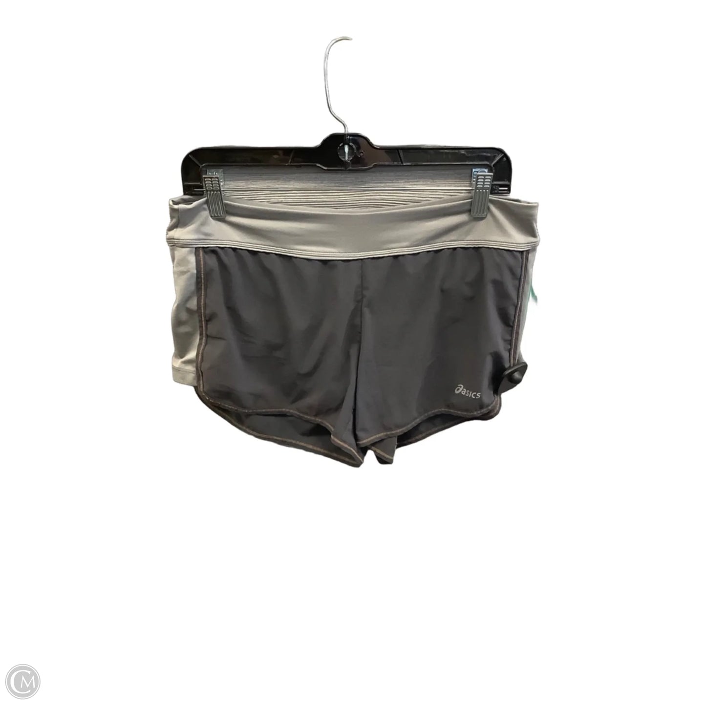 Athletic Shorts By Asics In Grey, Size: M