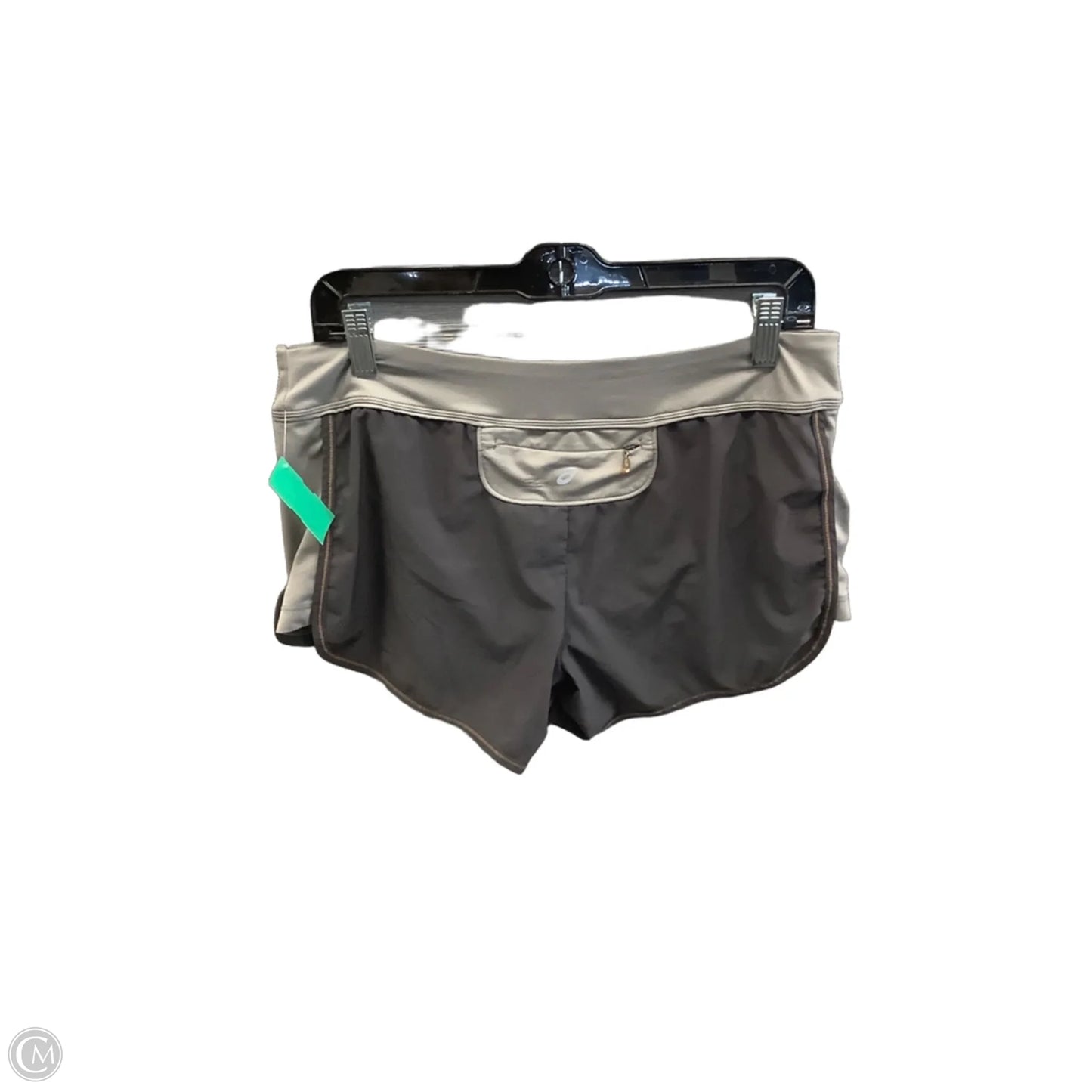 Athletic Shorts By Asics In Grey, Size: M