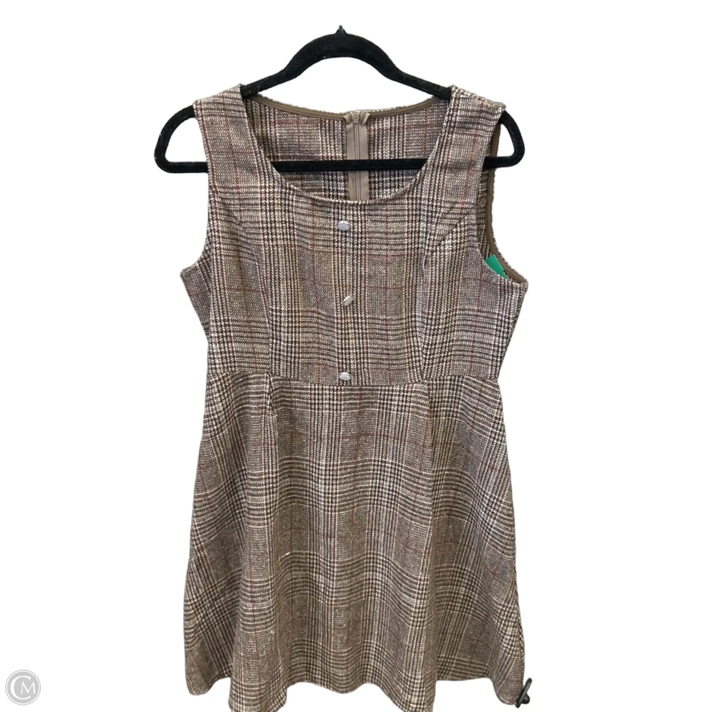 Dress Casual Midi By Clothes Mentor In Brown, Size: M