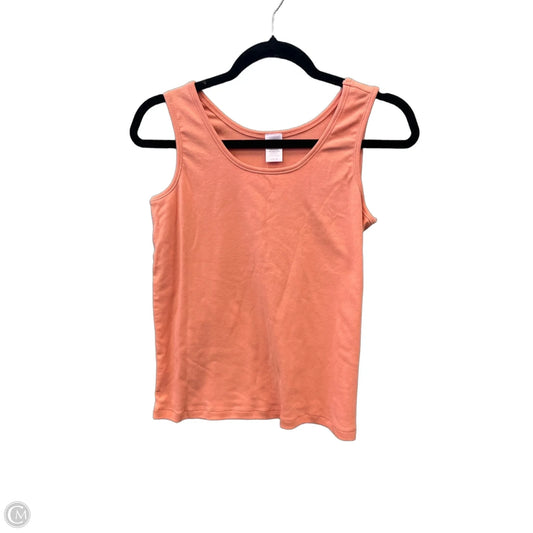 Top Sleeveless By Simple Pleasures In Peach, Size: M