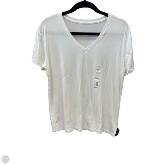 Top Short Sleeve By Nine West In White, Size: M