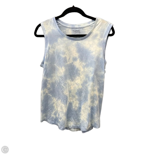 Top Sleeveless By Time And Tru In Blue, Size: S