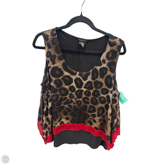 Top Sleeveless By Susan Lawrence In Animal Print, Size: Xl