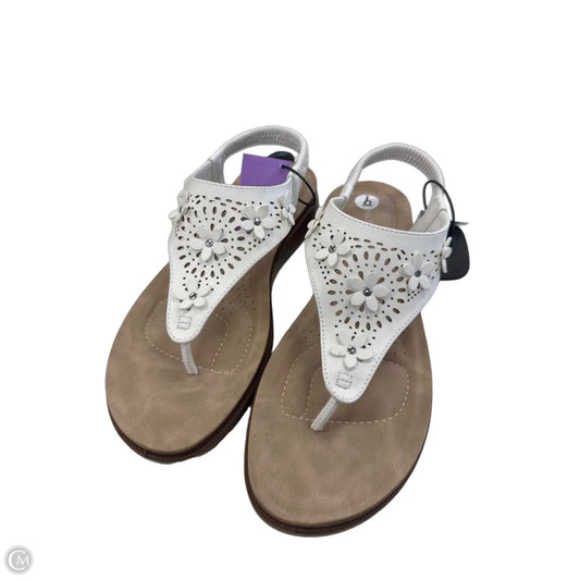 Sandals Flats By Andiano In White, Size: 9