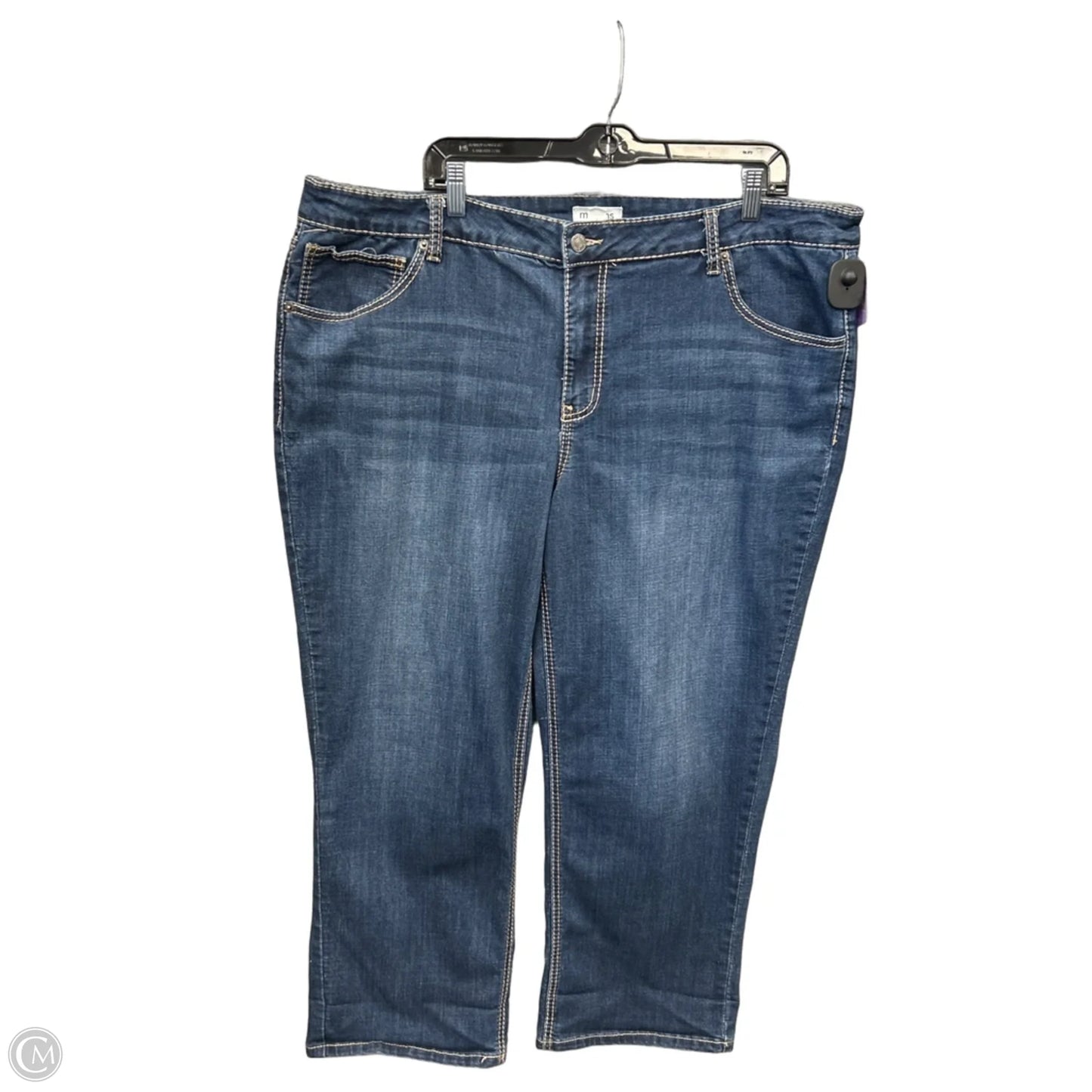 Jeans Straight By Maurices In Blue Denim, Size: 22
