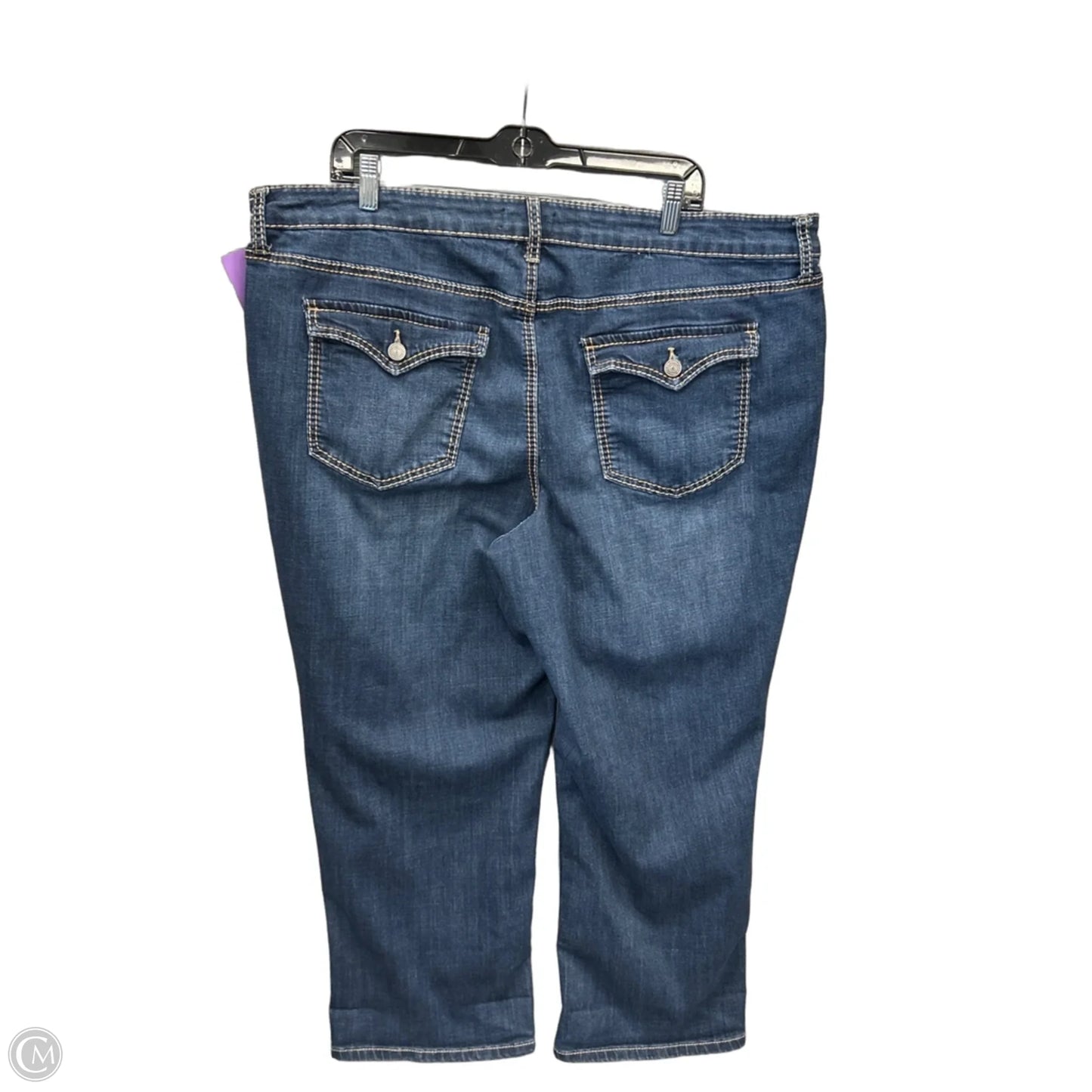 Jeans Straight By Maurices In Blue Denim, Size: 22