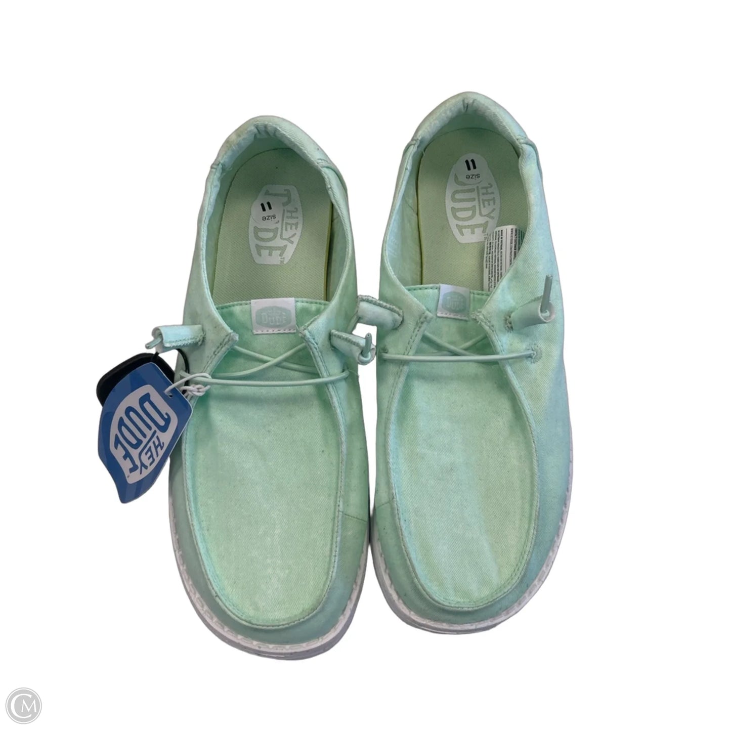 Shoes Flats By Hey Dude In Blue, Size: 11