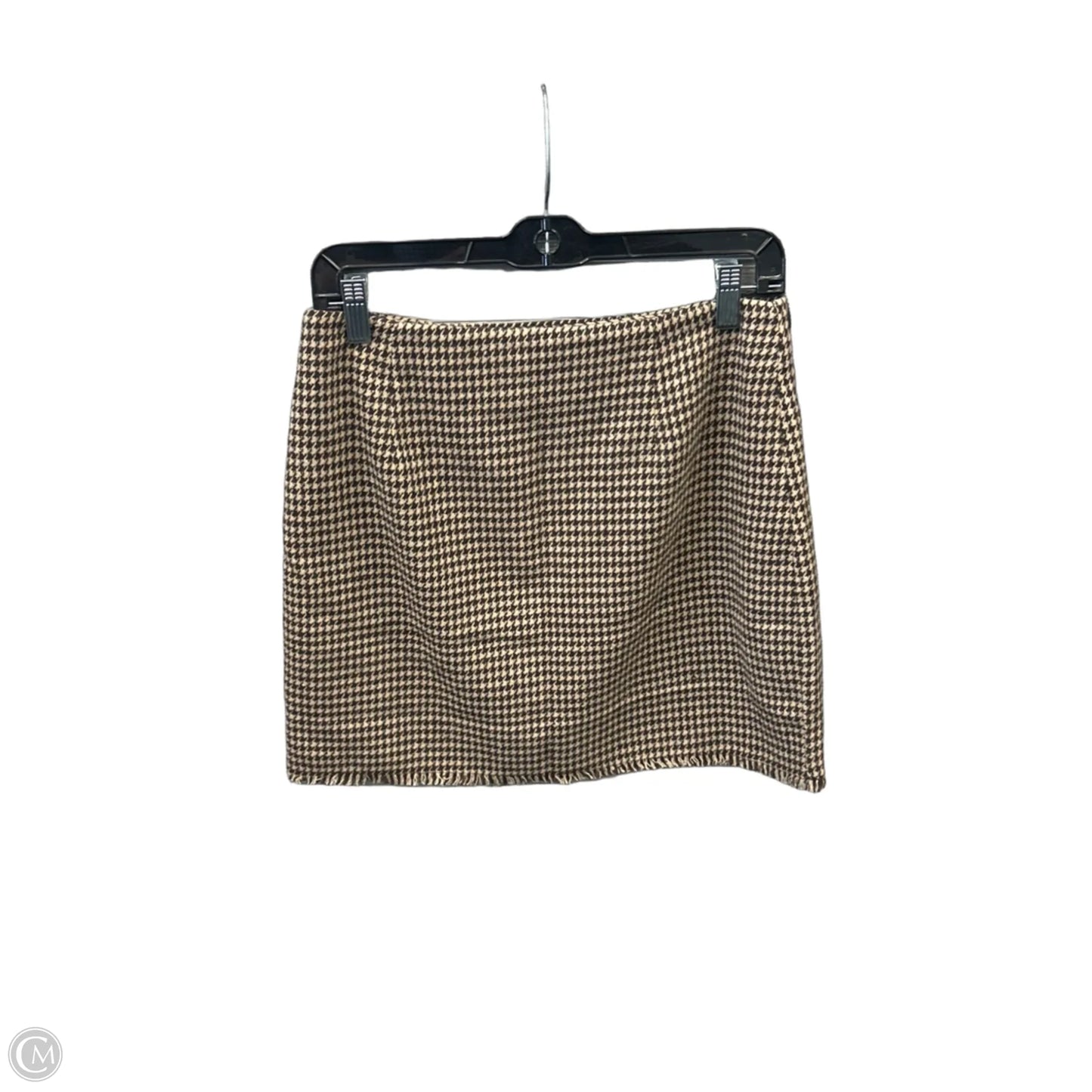 Skirt Mini & Short By Hem & Thread In Brown, Size: M