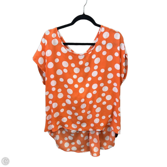 Top Short Sleeve By Massini In Polkadot Pattern, Size: Xl