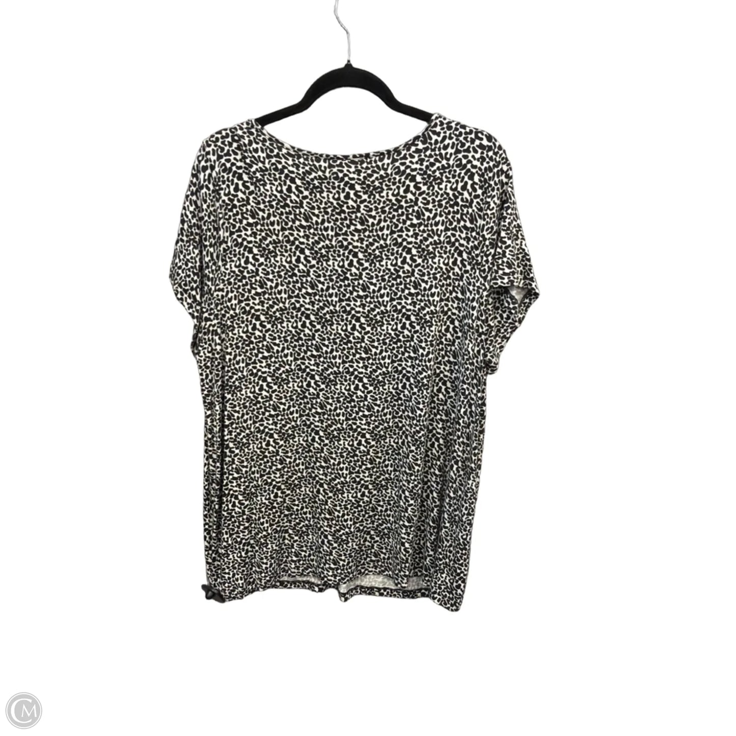 Top Short Sleeve By Lee In Animal Print, Size: 2x