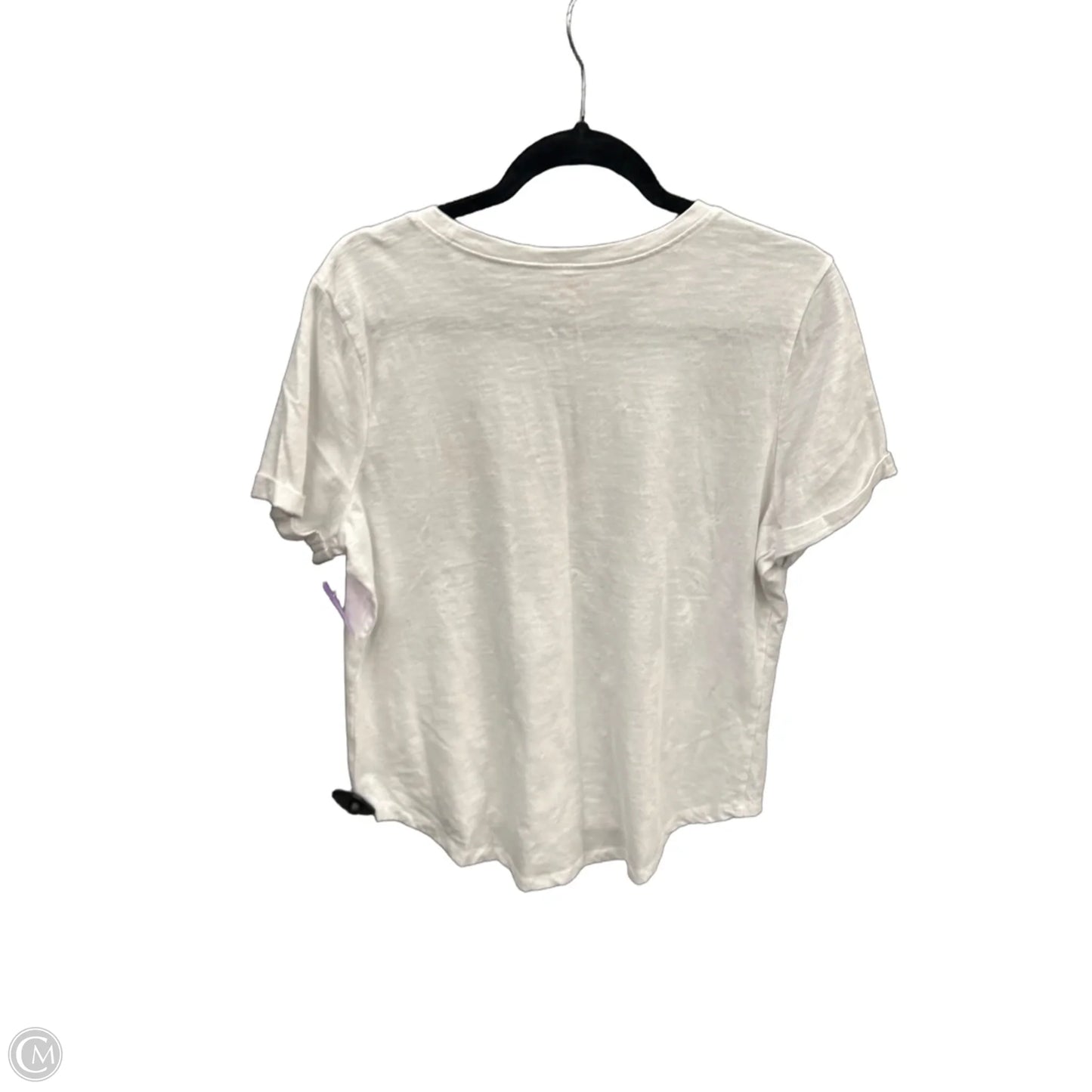 Top Short Sleeve By Clothes Mentor In White, Size: Xl