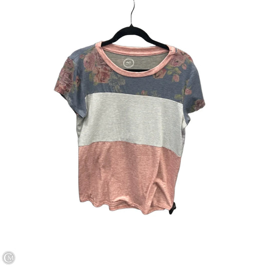Top Short Sleeve By Maurices In Multi-colored, Size: L