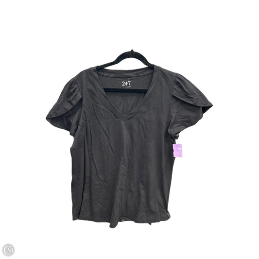 Top Short Sleeve By Maurices In Black, Size: Xl