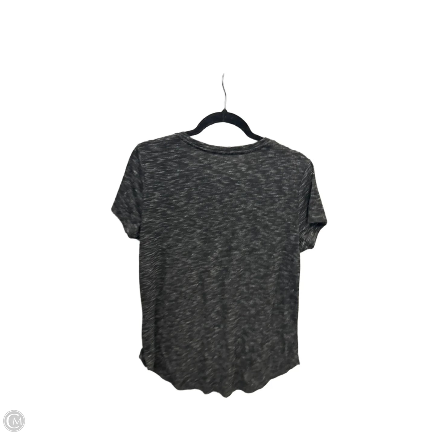 Top Short Sleeve By Apt 9 In Black, Size: L