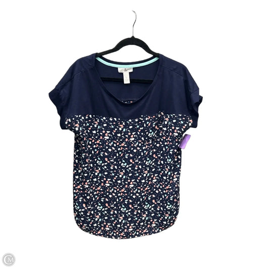 Top Short Sleeve By Just Be In Blue, Size: L