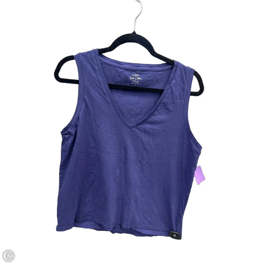 Top Sleeveless By J. Crew In Purple, Size: L