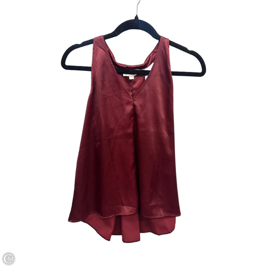 Top Sleeveless By Loft In Red, Size: Xs