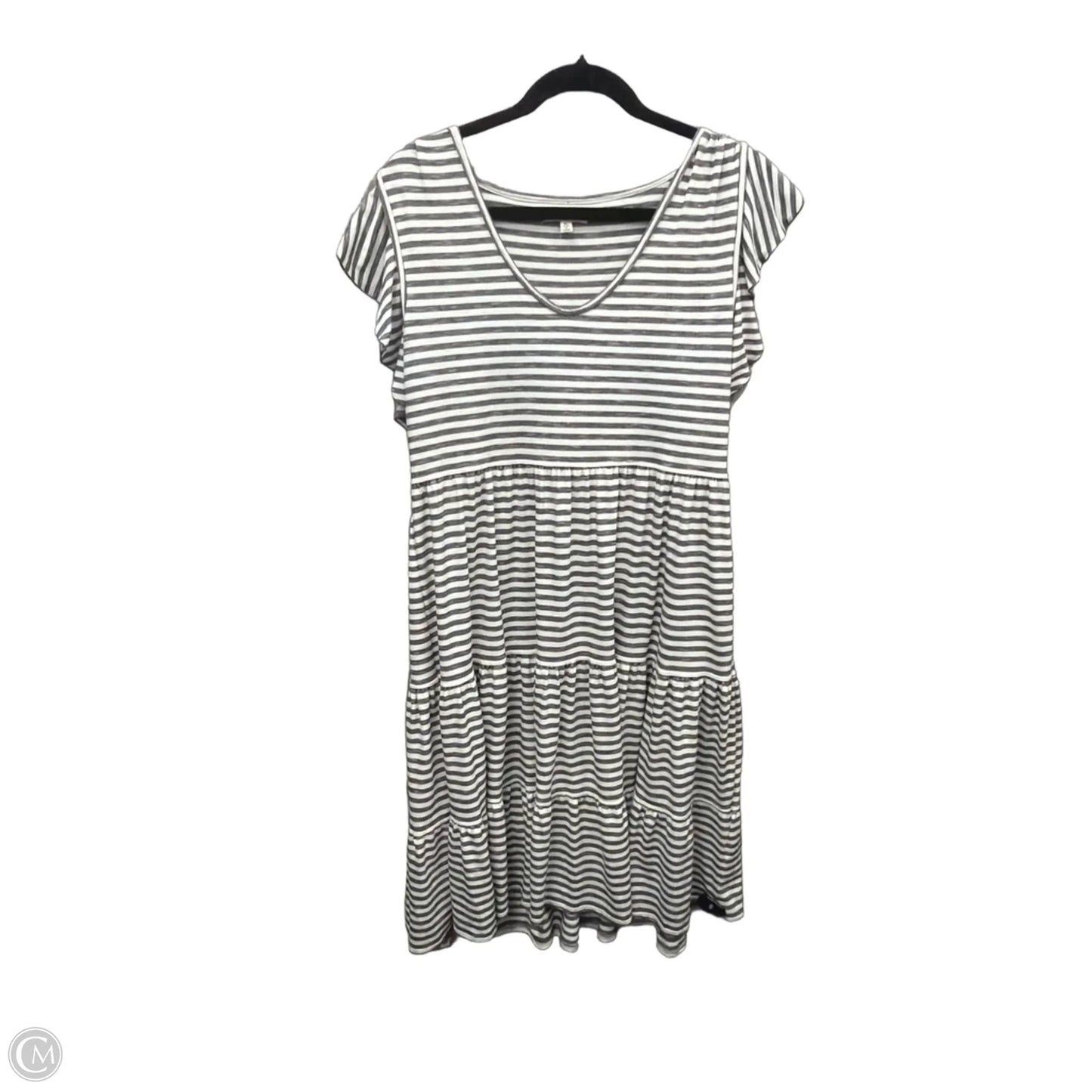 Dress Casual Midi By Max Studio In Striped Pattern, Size: Xl