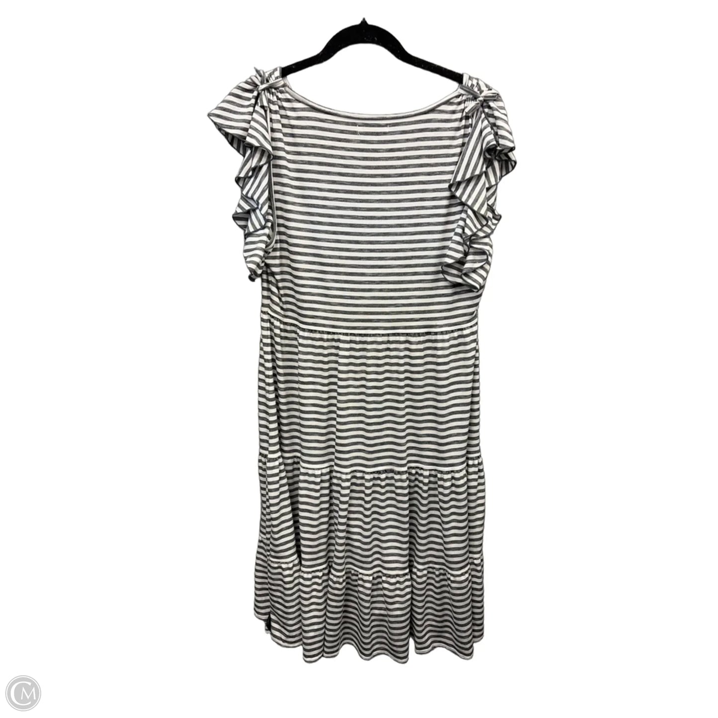 Dress Casual Midi By Max Studio In Striped Pattern, Size: Xl