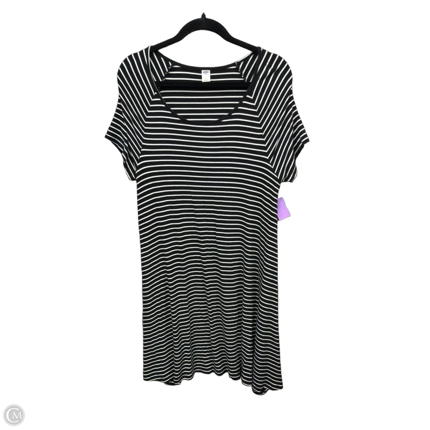 Dress Casual Midi By Old Navy In Striped Pattern, Size: L