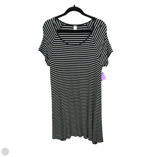 Dress Casual Midi By Old Navy In Striped Pattern, Size: L