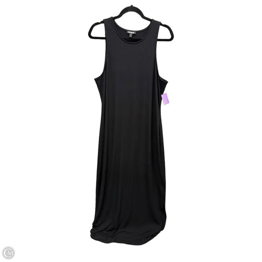 Dress Casual Maxi By Express In Black, Size: Xl