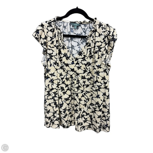 Top Short Sleeve By Terra & Sky In Multi-colored, Size: 1x