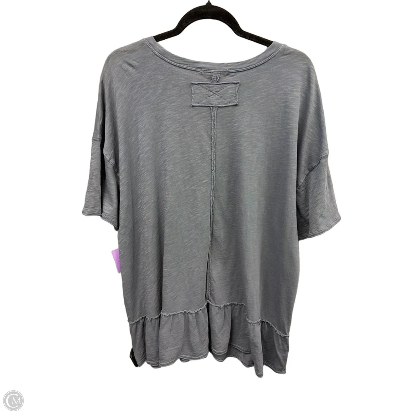 Top Short Sleeve By Clothes Mentor In Grey, Size: L