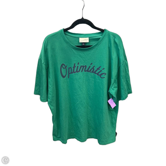 Top Short Sleeve By Universal Thread In Green, Size: Xl