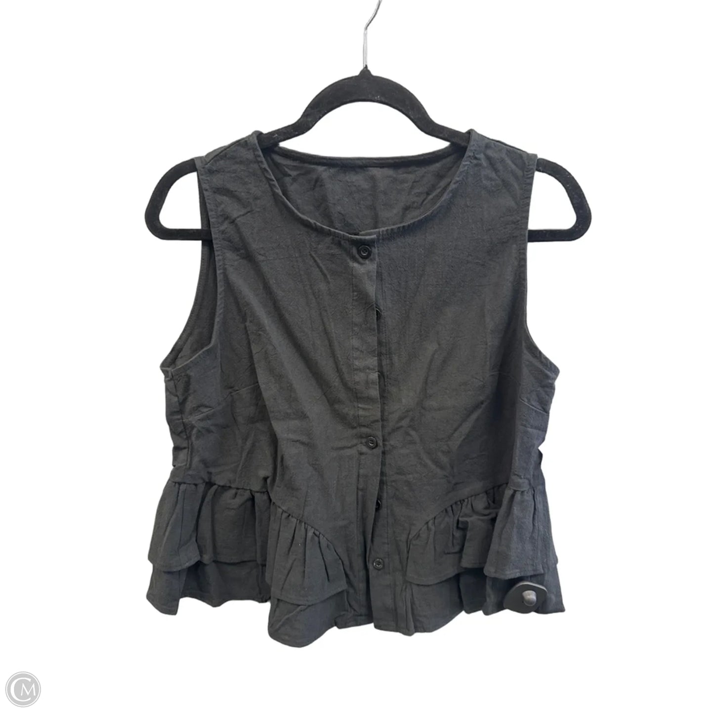 Top Sleeveless By Shein In Black, Size: L
