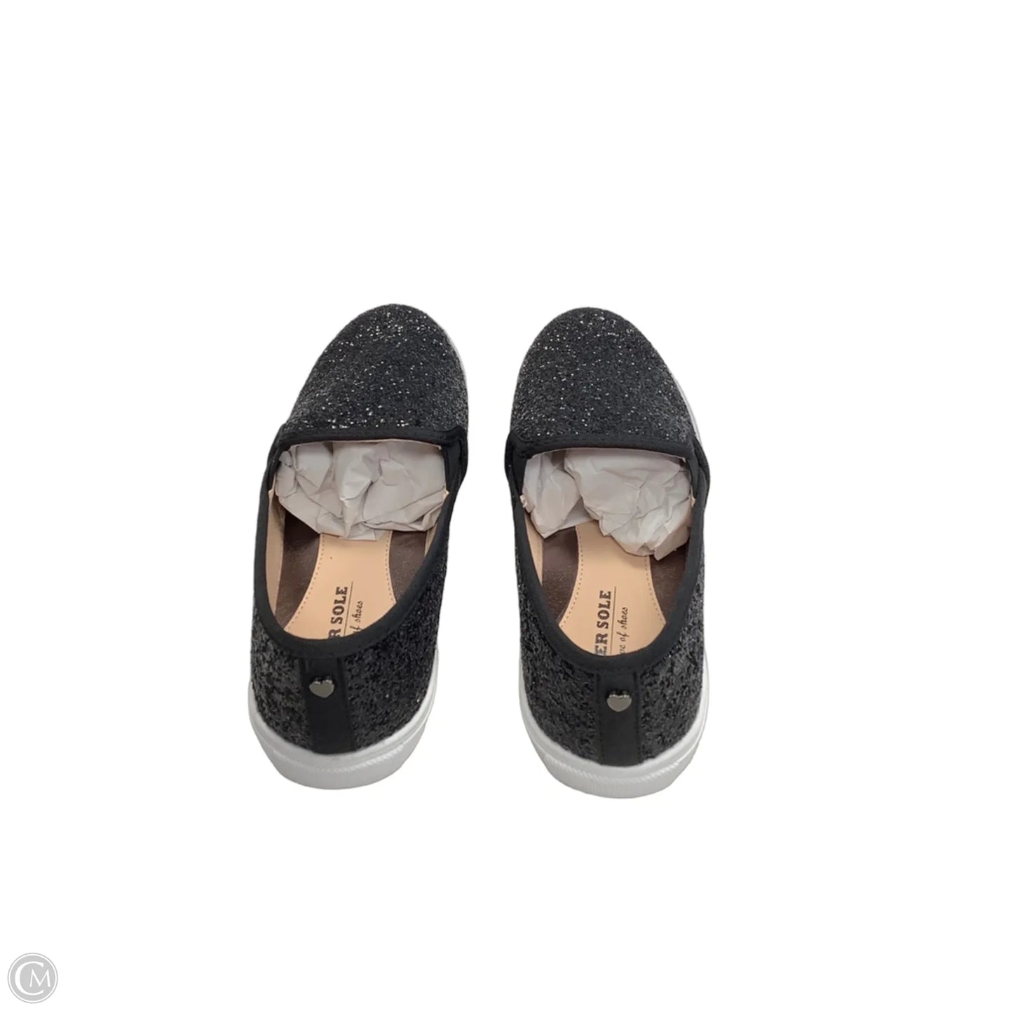 Shoes Flats By Clothes Mentor In Black & White, Size: 7