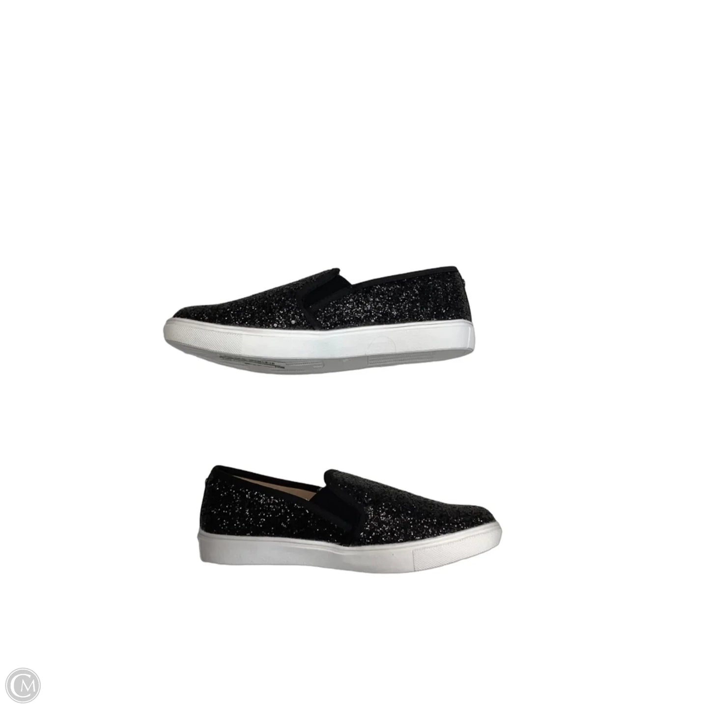 Shoes Flats By Clothes Mentor In Black & White, Size: 7