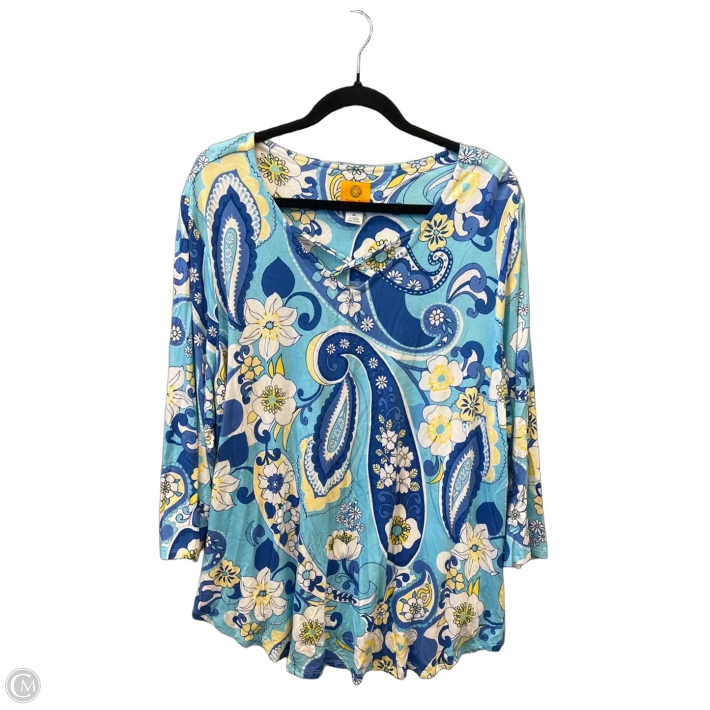 Top Long Sleeve By Ruby Rd In Blue, Size: Xl