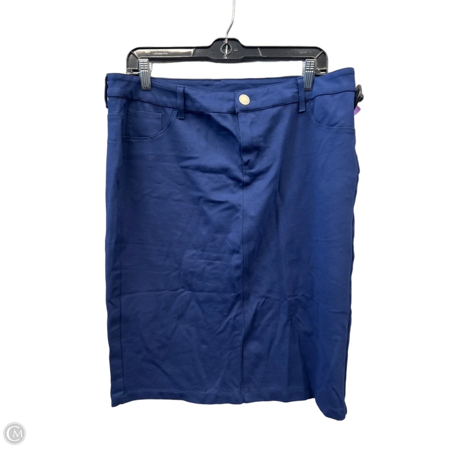 Skirt Midi By Clothes Mentor In Blue, Size: 14