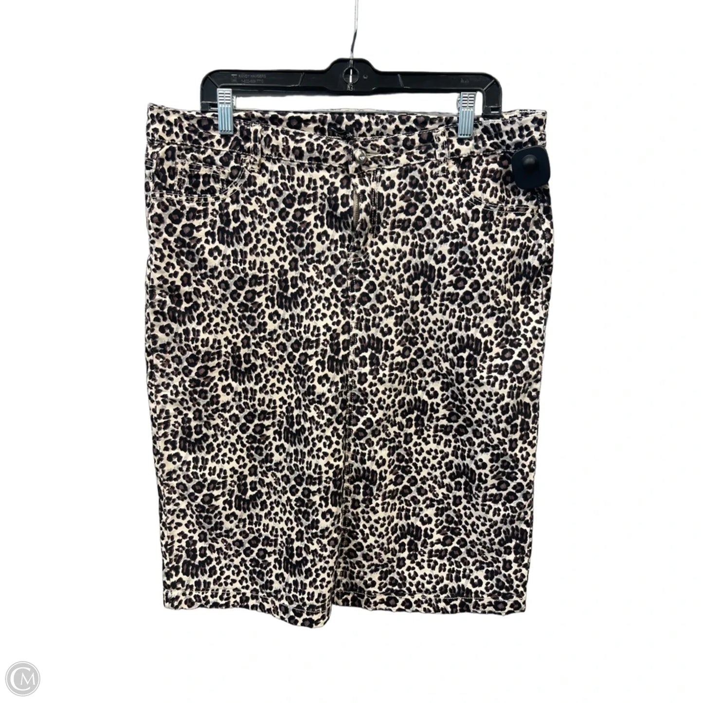 Skirt Midi By Clothes Mentor In Animal Print, Size: 14