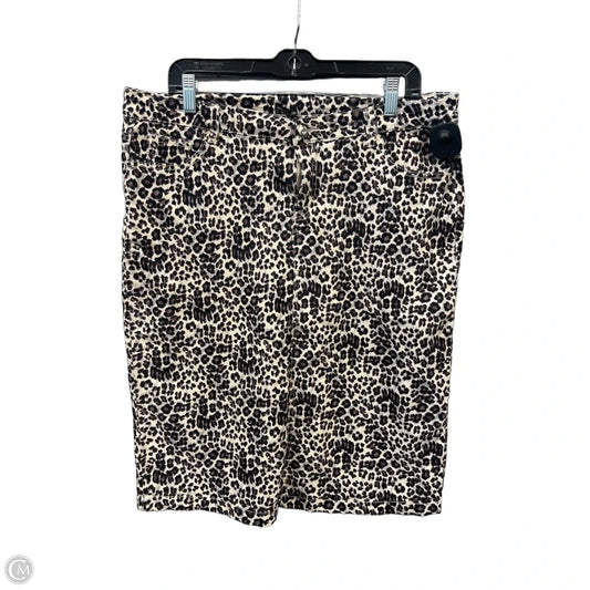 Skirt Midi By Clothes Mentor In Animal Print, Size: 14