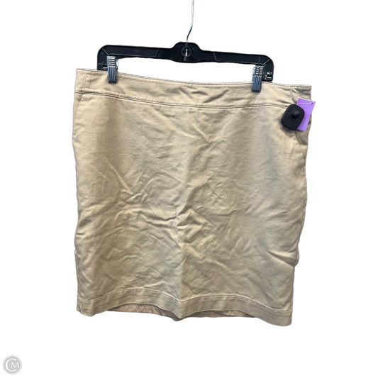 Skirt Mini & Short By Merona In Beige, Size: 16
