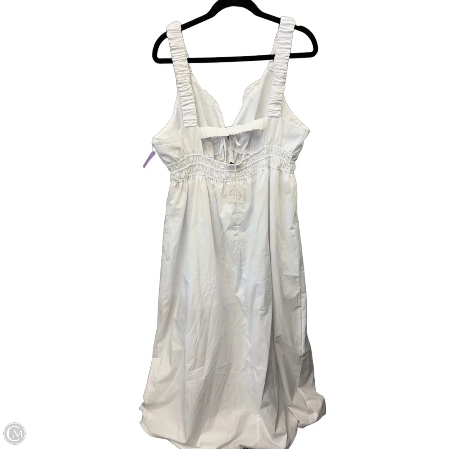 Dress Casual Maxi By Clothes Mentor In White, Size: 2x