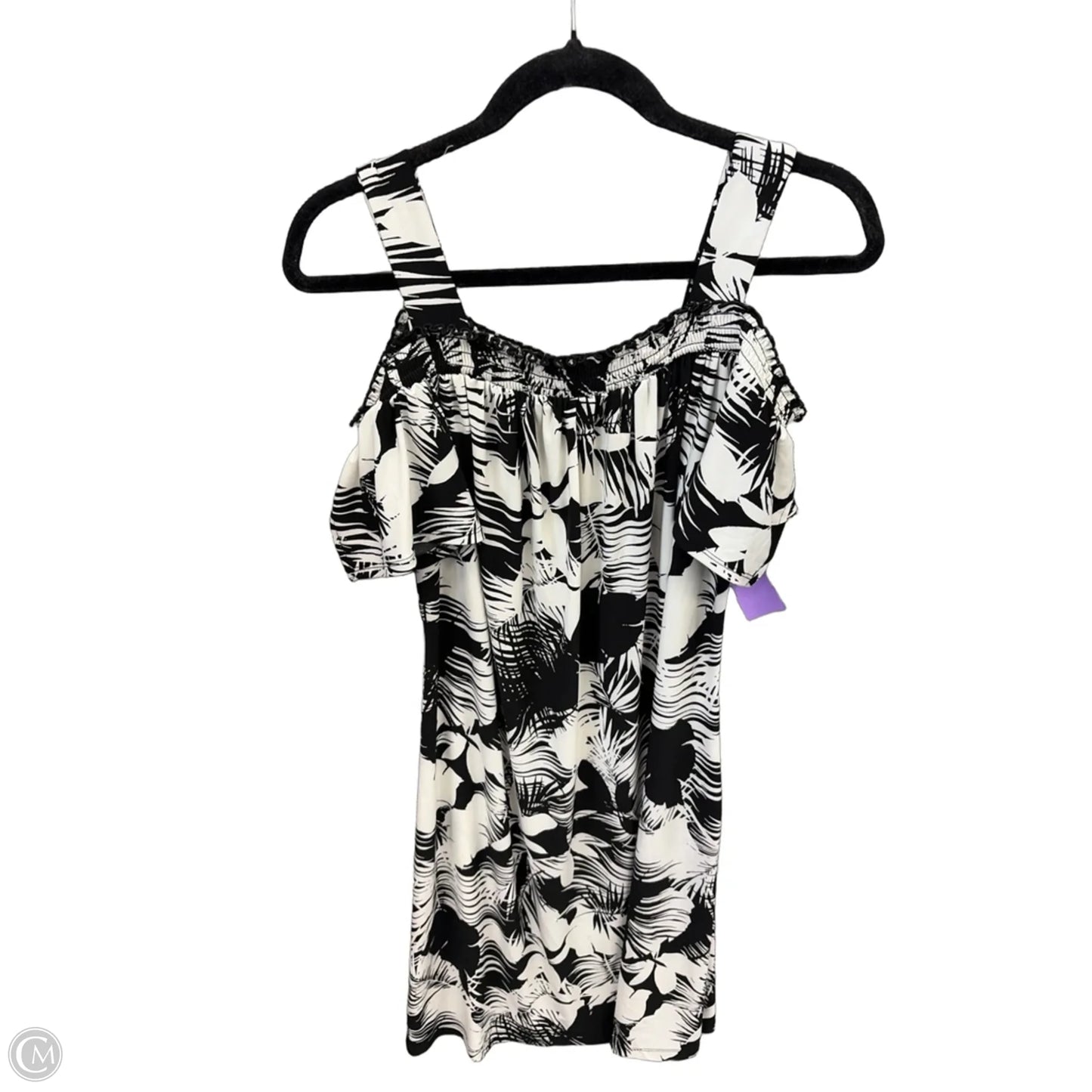 Dress Casual Midi By Roz And Ali In Black & White, Size: L