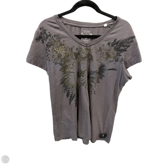 Top Short Sleeve By Sonoma In Grey, Size: Xl