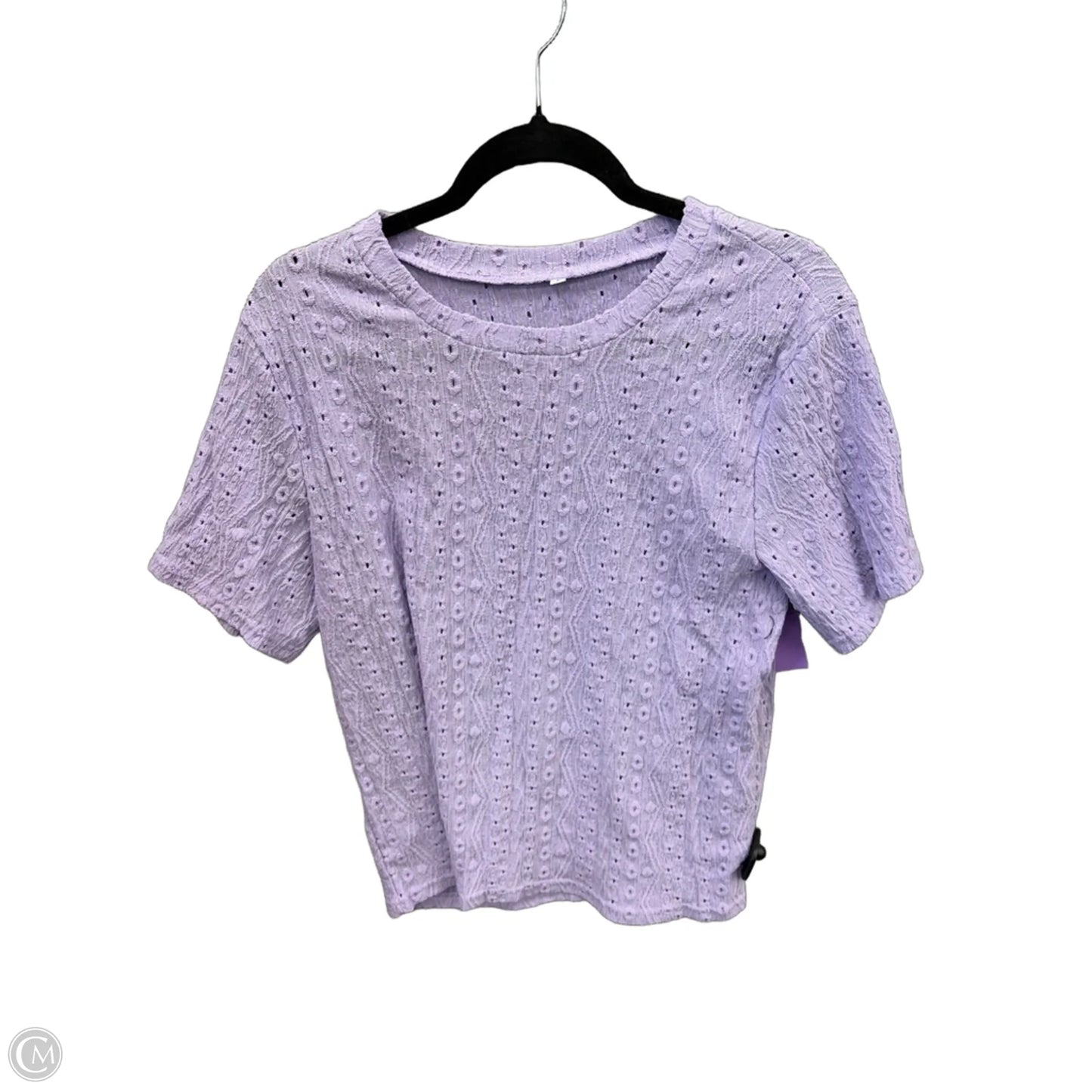 Top Short Sleeve By Clothes Mentor In Purple, Size: L