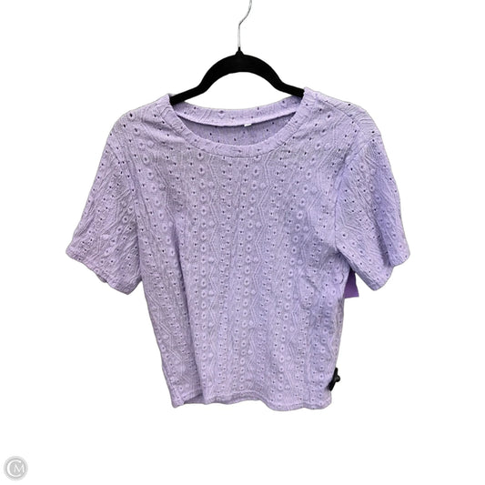 Top Short Sleeve By Clothes Mentor In Purple, Size: L