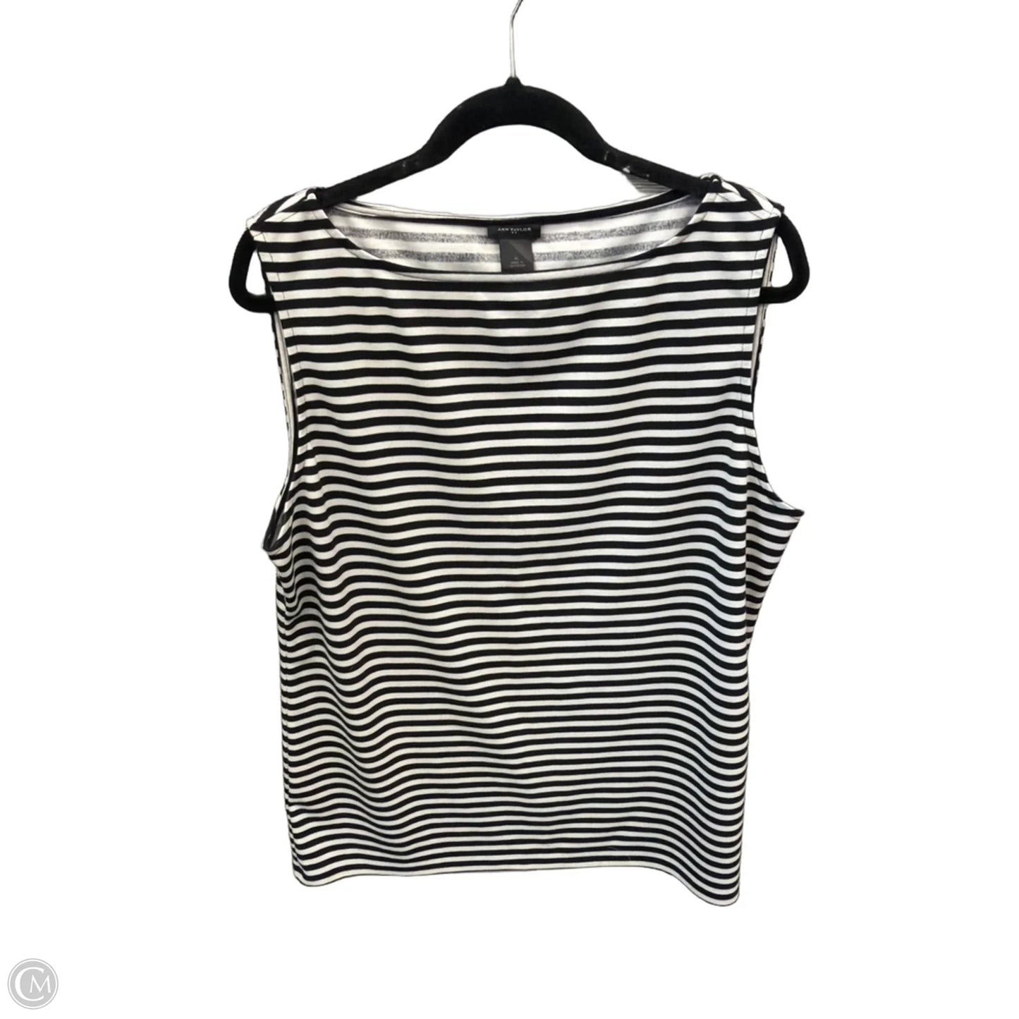 Top Sleeveless By Ann Taylor In Striped Pattern, Size: Xl